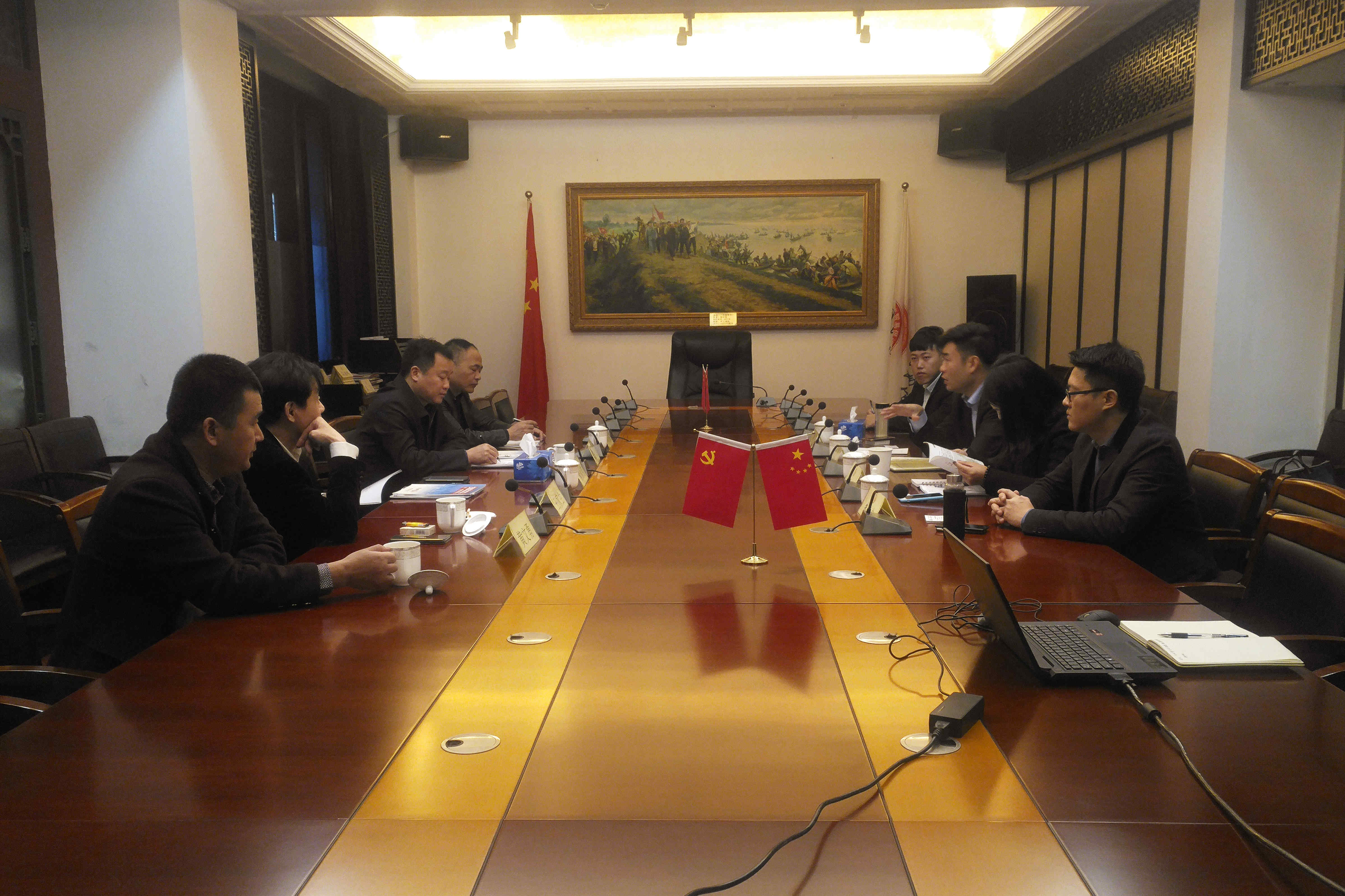 江陵县政府到访我会举行座谈